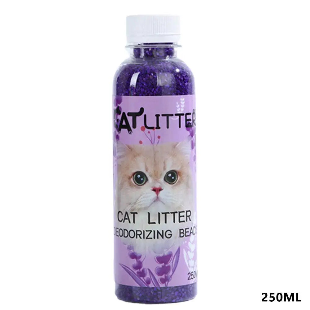 NEW 2PCS Set Cat Litter Deodorant Beads Efficient Deodorization Lasting Freshness Low Dust sanitary Cat Litter Deodorizing Beads Cats Hygiene Accessories Pets Supplies