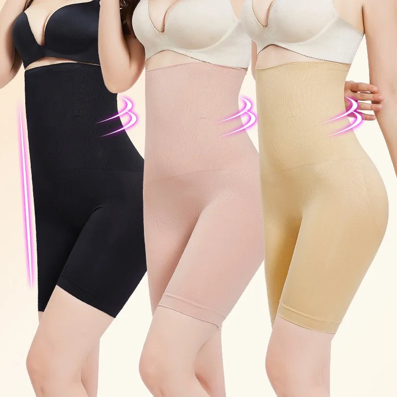 NEW Arrivals 2PCS Set S(50KG) -6XL (135KG) Plus Size Women Belly Shaping Brief High Waist Lifting Hip Pants Slimming Panties Postpartum Shaper Underwear Safety Panty