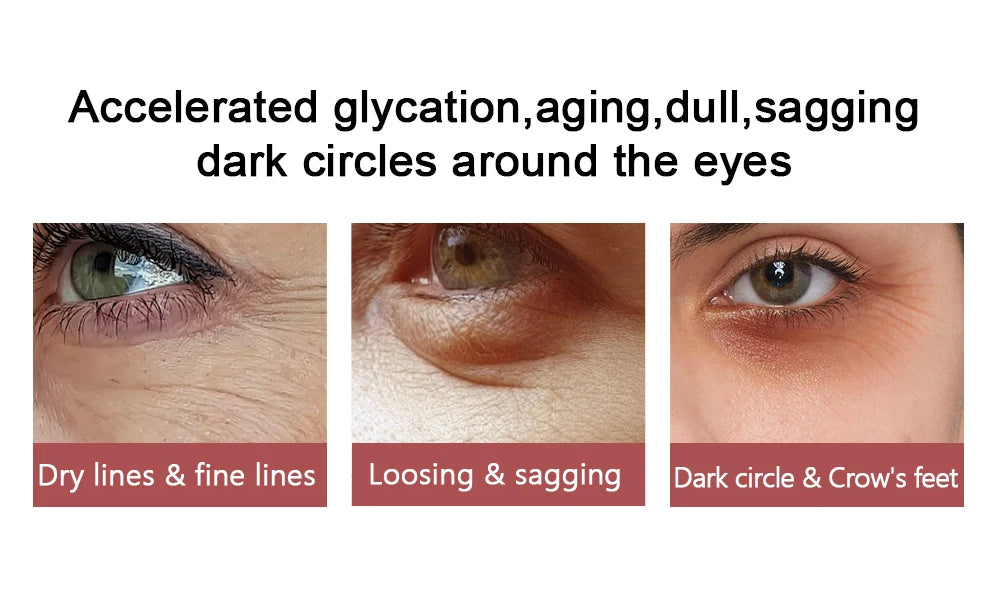 VIBRANT GLAMOUR Eye Cream Peptide Collagen Serum Anti-Wrinkle Anti-Age Remove Dark Circles Against Puffiness And Bags 5PCS