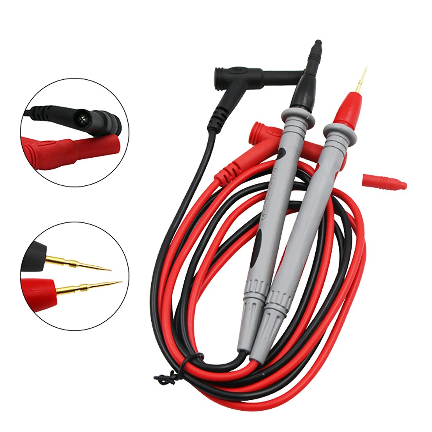 NEW Arrivals 20A 1000V Multimeter Test Heads Needle Pin Digital Multi Meter Head Wire Pen Cable Kit Multimeter Voltmeter Silicone Tester Kit