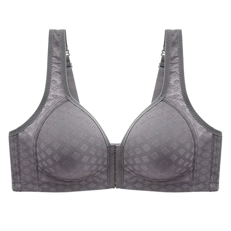 NEW Arrivals Ladies Front Buckle Underwear Female Large Size Thin Underwear Women Without Steel Ring Brassiere Ladies Breathable Gathered Bras Ladies Sexy Underwear Supplies