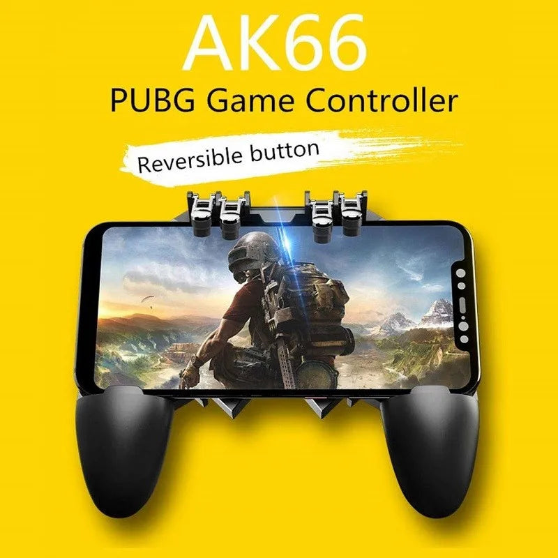 Six-finger game controller metal trigger firing trigger sensitive non-delay game handle Pubg mobile game control