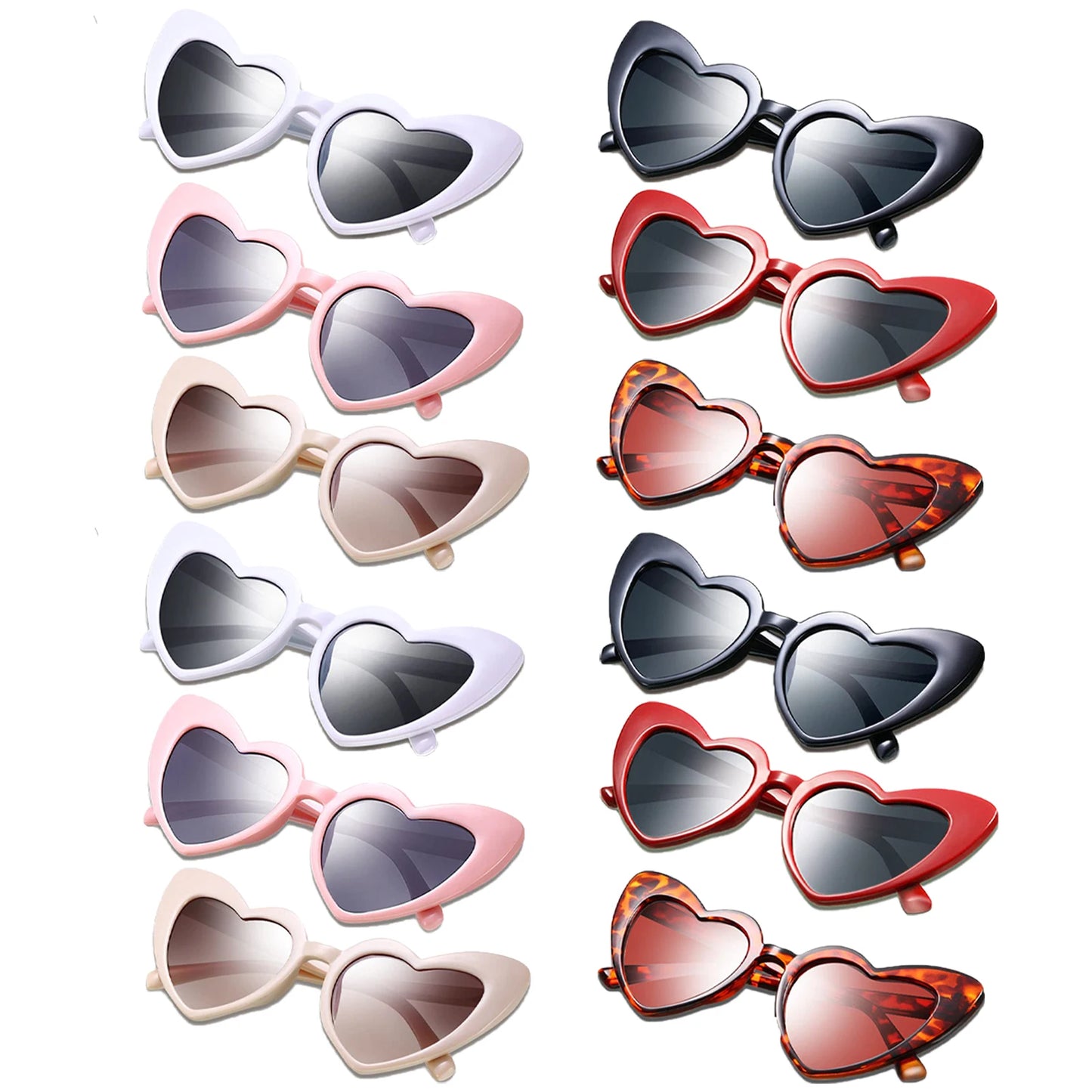 NEW Arrivals 24-48-100PCS Set Wedding Heart Sunglasses Memories for Wedding Guests Wedding Souvenirs Sunglasses Wedding Party Bachelorette Hen Party Accessories