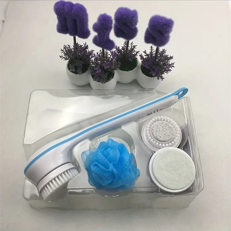 Electric spin spa brush Back Brush Long Handle For Shower Brush Used For Body Cleaning Exfoliating Massage Body
