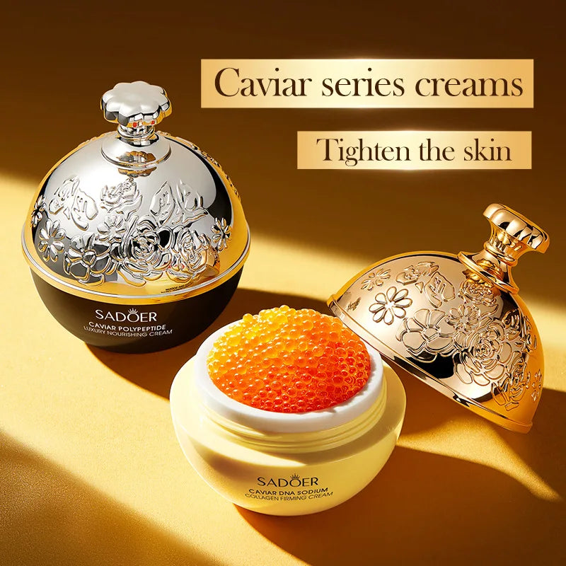 Instant Remove Wrinkle Korean Caviar/Pearl/DNA Sodium/Capsule Cream Retinol Face Anti-Aging Firming Lifting Fade Fine Lines Improve Skin Moisturize Brighten Women Skin Care Supplies Korean Cosmetic Products