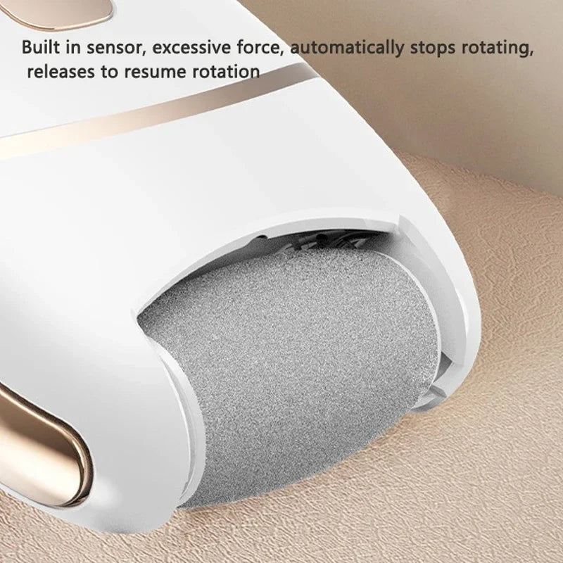 Electric Foot Grinder, Rechargeable Thick Leather Polishing Foot Grinder, and 2 Different Thickness Grinding Heads Women Men Skin Care Supplies