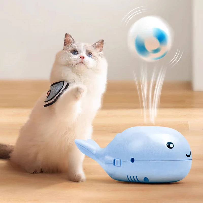 NEW Arrivals Electric Whale Floating Ball Toys Mini Fan Balancing Blowing Games Ideal Toys for Dogs and Cats Interactive Cat Toys Pets Supplies