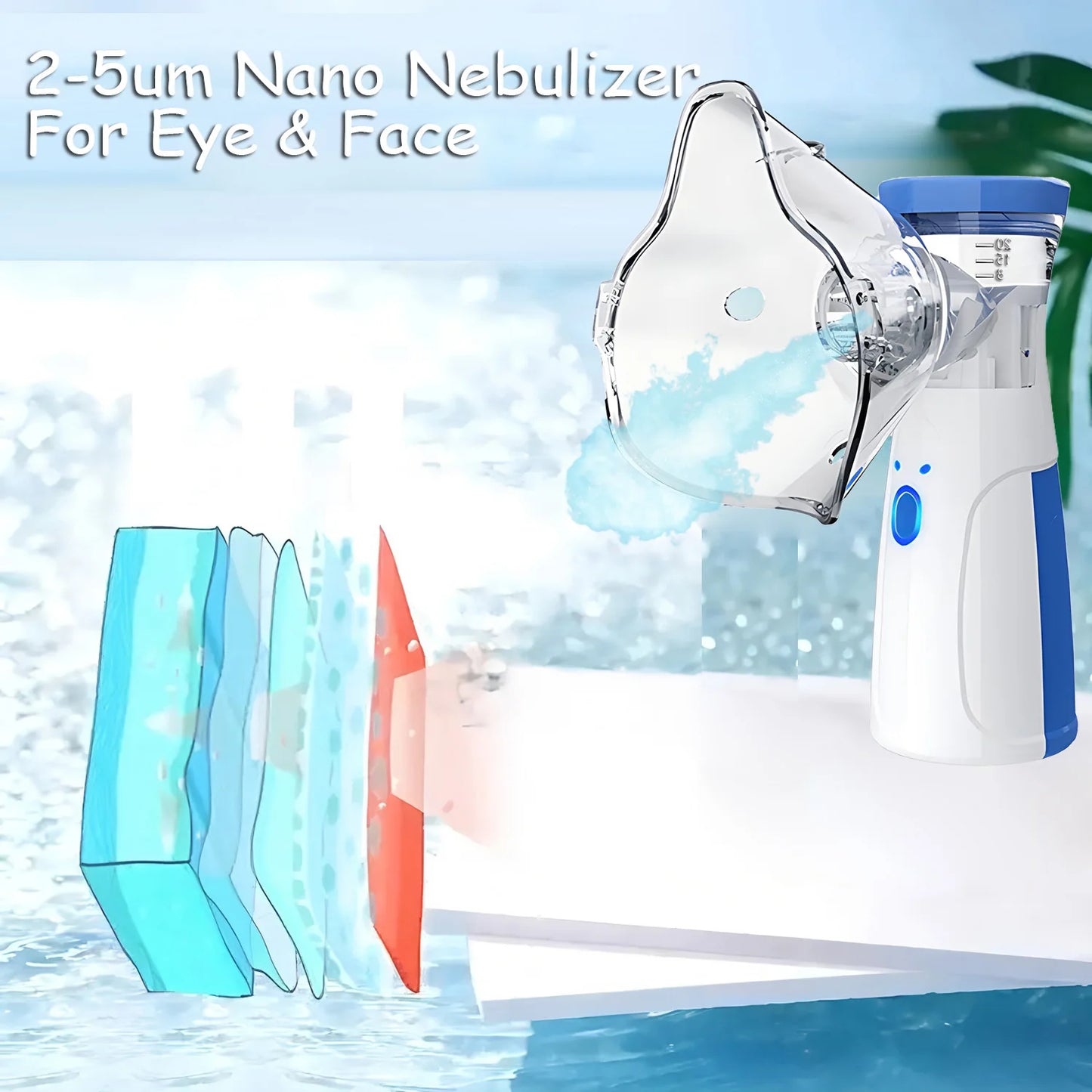 NEW Arrivals Top Quality Spray-Head Nano Mist Sprayer Mini Handheld Hydrating Humidifier Skin Care Portable Facial Steamer Nebulizer