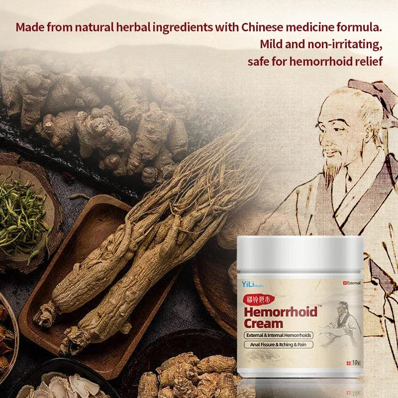 Hemorrhoids Cream Anal Fissure Piles Pain Itching Treatment Intemal External Hemorrhoid Removal Care Ointment Hua Tuo Medicine