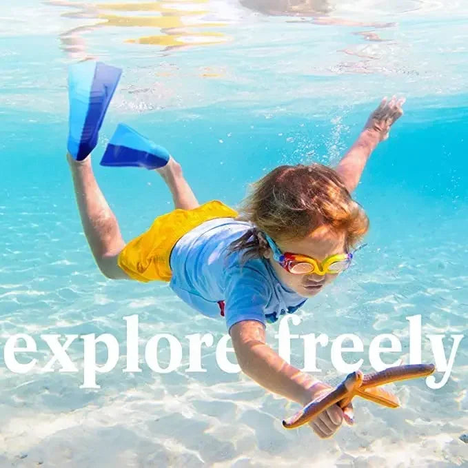NEW Children's XXXS(24-26) Adults 2XL(45-47) Size 5 Colors Flipper Swimming Diving Flipper Adult Split Flipper Male and Female Swimming Frog Shoes Scuba Water Shoes Diving Flippers