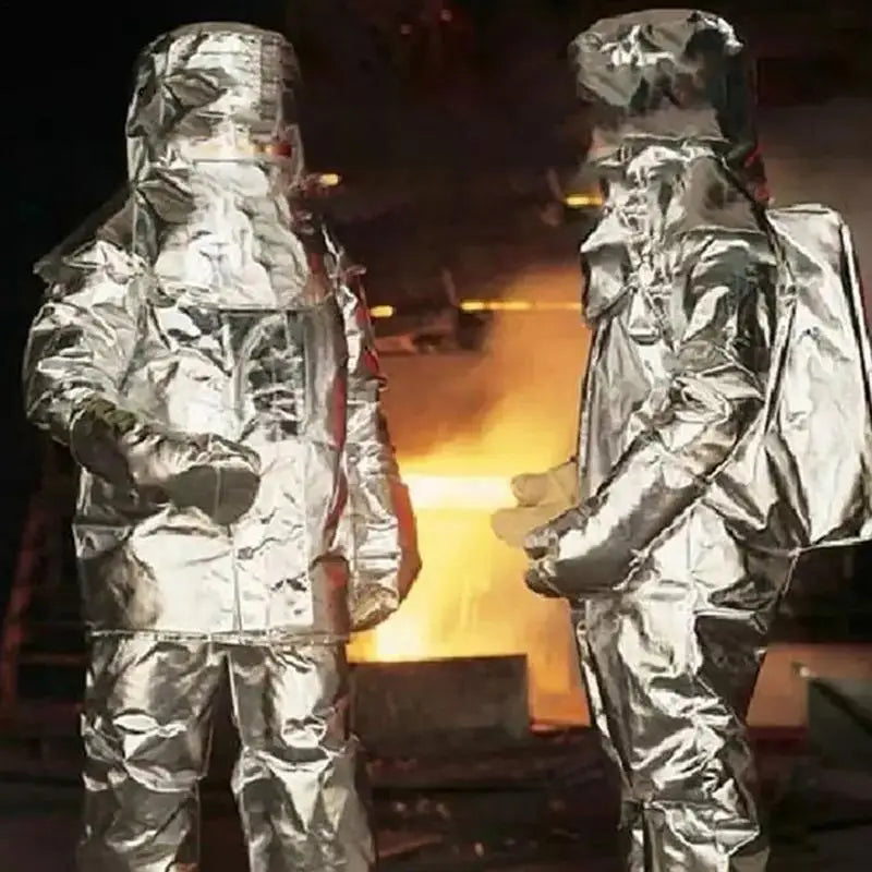 Fire Protection Suit Fire Resistant Suit Thermal Radiation 500 Degree Heat Resistant Aluminized Anti-scalding Suit home supplies