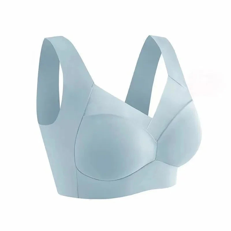 NEW Arrivals L(50KG) -6XL(110KG) Top Quality Ice Silk Seamless Sport Bra Gather Prevent Sagging Underwear No Steel Ring Comfortable Large Size Bra Sexy Vest Bralette Chubby Ladies Underwear