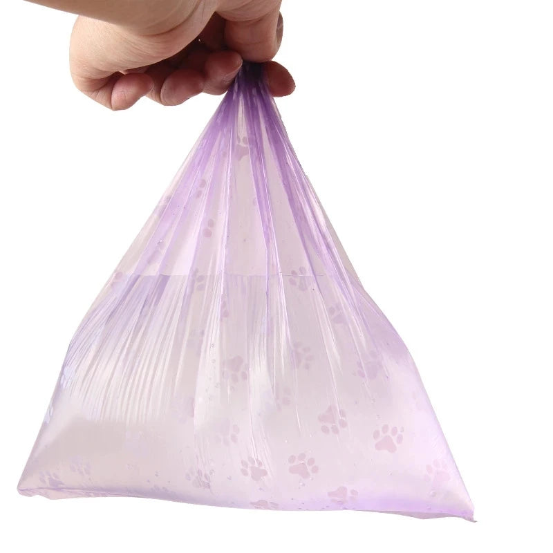 New Arrivals 10 Rolls Set Pet Dog Poop Bags Dispenser Collector Scoop Holder Puppy Cat Pooper Scooper Bag Small Rolls Outdoor Clean Pets Hygiene Supplies