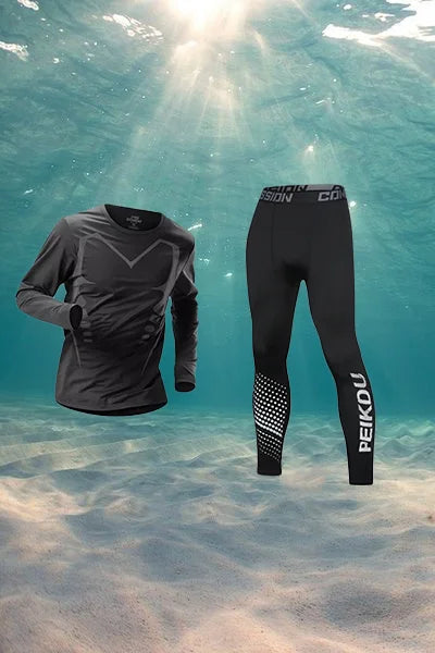 NEW Arrivals 4PCS Set S-3XL(100Kg+) Men's Swimsuit Full Body Sun Protection Long Sleeve Short Sleeve Pants Boys Swim Shorts Long Pants Swim Top Surf Snorkeling Suit Beachwear Sets Sports Apparel Supplies