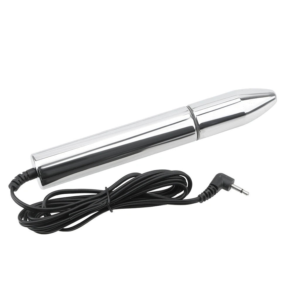 IKOKY E-Stimulation Dildo Medical Sex Toy Sex Toys For Women Electro Shock Butt Plug Metal Anal Plug Vaginal Plug Anal Massage