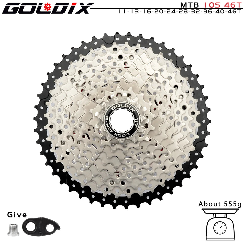 NEW MTB Cassette K7 8/9/10/11/12 Speed 36/40/42/46/50/52T SUNSHINE Bicycle Freewheel Bicycle Sprocket for Shimano/SRAM Bicycle Accessories Sports Supplies