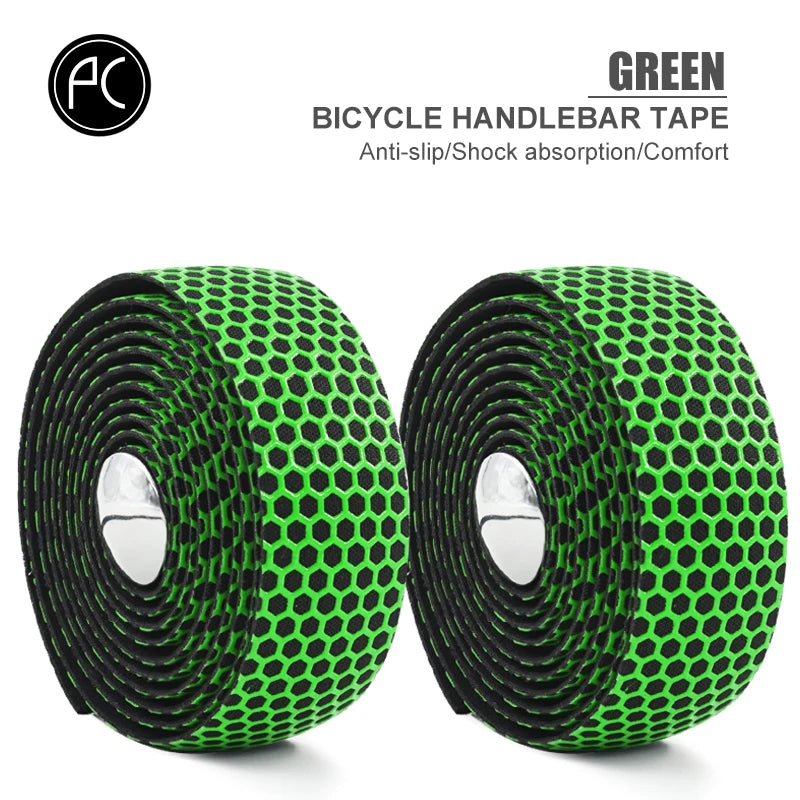 NEW Arrivals Road Cycling Handlebar Tape - Anti-Slip, Sweat-Absorbent, Honeycomb Patterned Cycling Essential Film Bicycle Parts Accessories Sports Supplies
