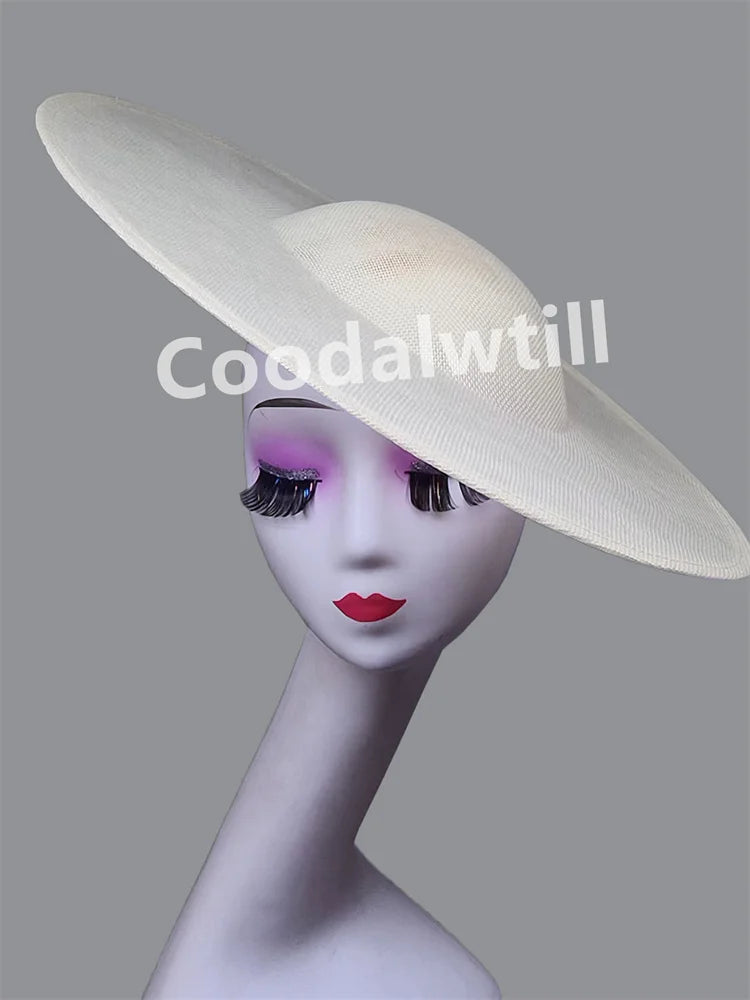 NEW Arrivals 13 Colors Big Fascinator Base 40cm Diameter with Clip Make Wedding Fascinator Hats Women Derby Big Millinery Cap Large Top Hats Ladies Luxury Fashion Apparel Supplies
