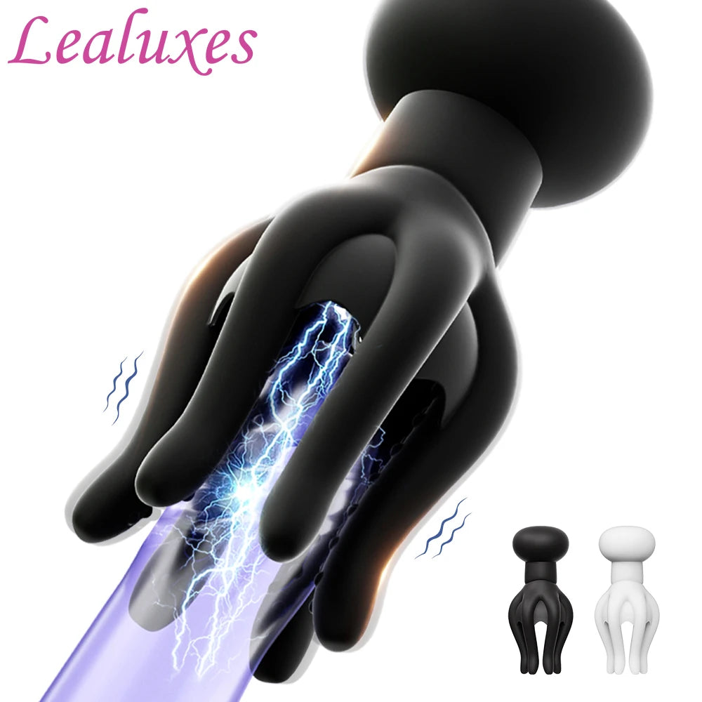 Vibrating Male Masturbator Glans Vibrator Penis Massager Delay Trainer Exerciser Stimulator Sex Toy For Men Gay Adult Supplies