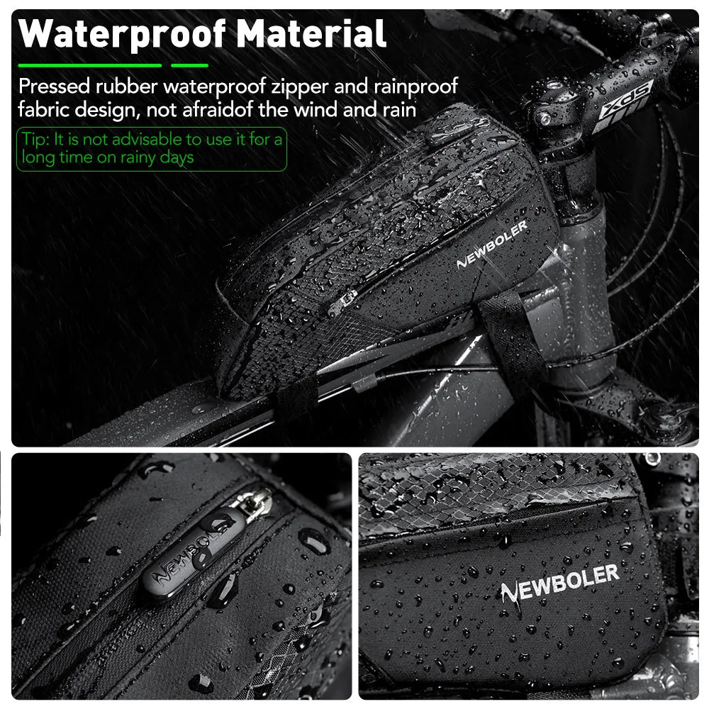 NEW Bike Bag Waterproof Reflective Front Top Frame Tube Bag Large Capacity Ultralight Bicycle Bag Cycling Pannier Bag Accessories