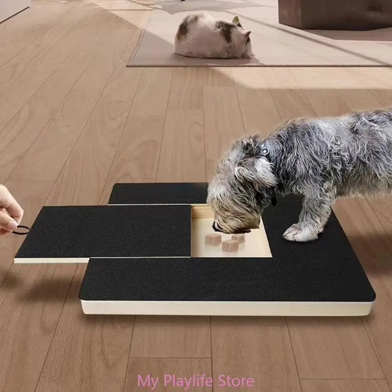 Interactive Dog Scratch Board with Treat Box Pet Dog Grinding Pad Stress Relief Puppy File Board Pet Supplies