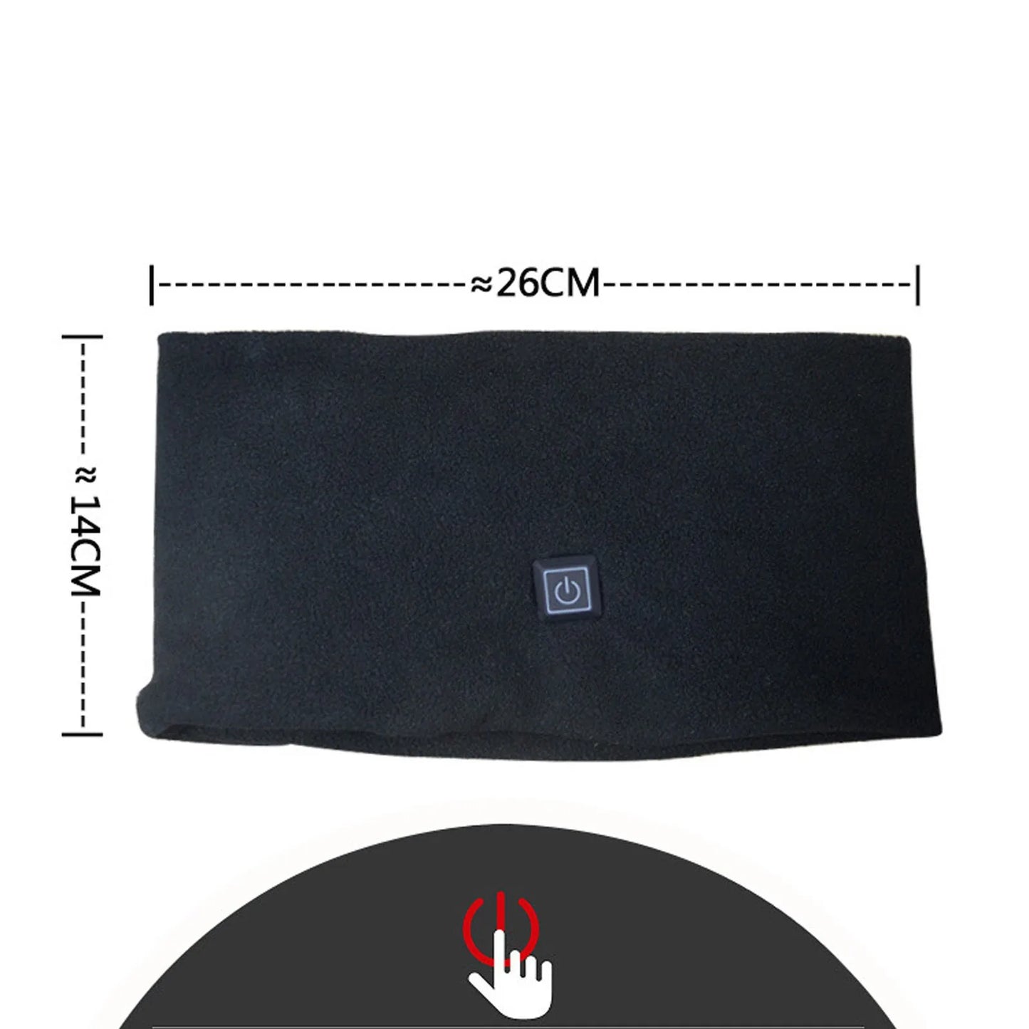 Usb Heating Scarf Neck Unisex Solid 3 Speed Fleece Bib Scarf Winter Snood Scarves Outdoor Keep Warm Scarf Ring 2023 New Fashion