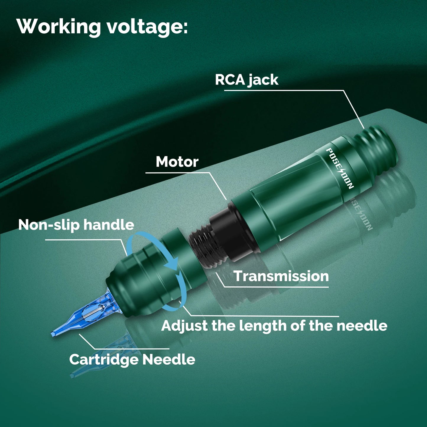 Tattoo Kit Tattoo Pen Kit With Power Supply RCA Interface Tattoo Gun Kit Tattoo Rotary Electric Pen for Tattoo Artists