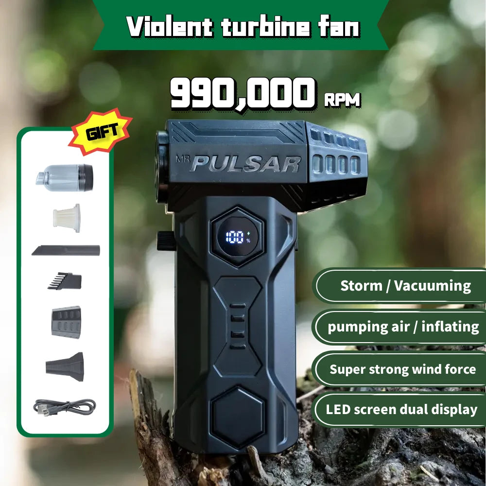 NEW Brand X11Pro MAX Turbo Jet Wireless 6 Modes Blower 990000RPM Powerful Air Blower Brushless Motor Turbo Fan Wind Speed 75m/s 10000mAh Strong Breeze PC/Keyboard/Car Cleaning Air Duster Blower