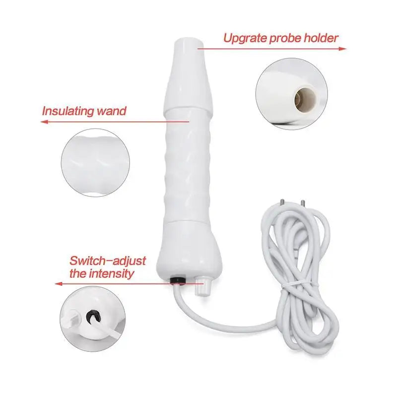 NEW Arrivals 4-in-1 High Frequency Facial Device Neon & Argon Light Therapy for Acne Relief, Anti -Wrinkle &Skin Rejuvenation Beauty Instrument Women Skin Care Supplies