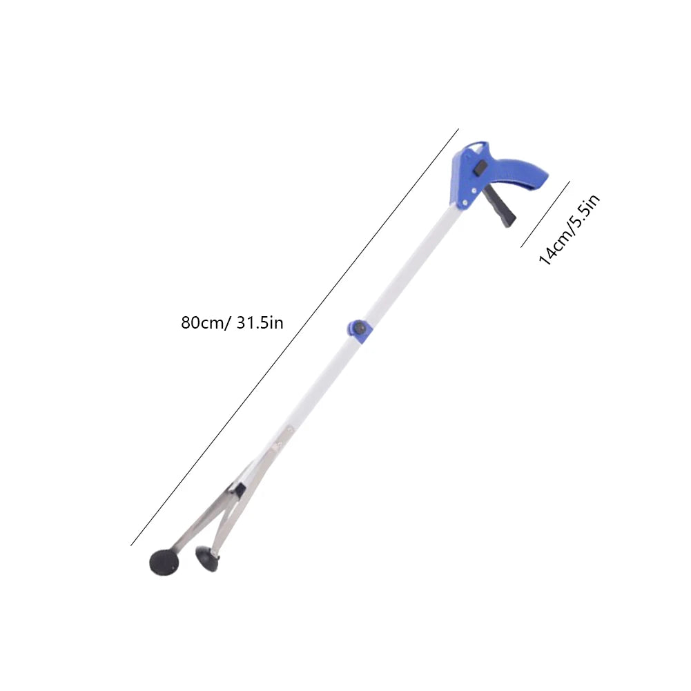 3PCS Folding Garbage Picker Household Aluminum Alloy Trash Grabber Waste Leaves Pick Cleaning Up Clip Garden Cleaning Tool