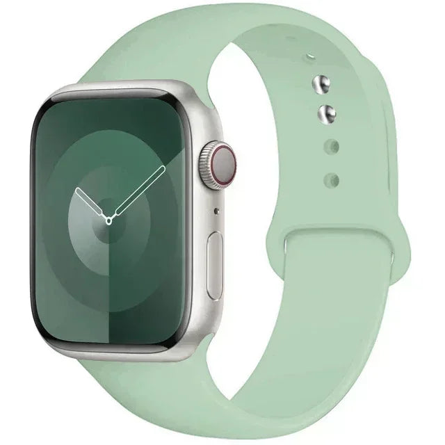 Original Silicone Strap For Apple Watch Band 44mm 38-40 42-46 41-45 46MM 49 mm Bracelet Watch Serie Accessories 10 9 7 4 5 6 8 SE Ultra 2 3 Electronics Supplies