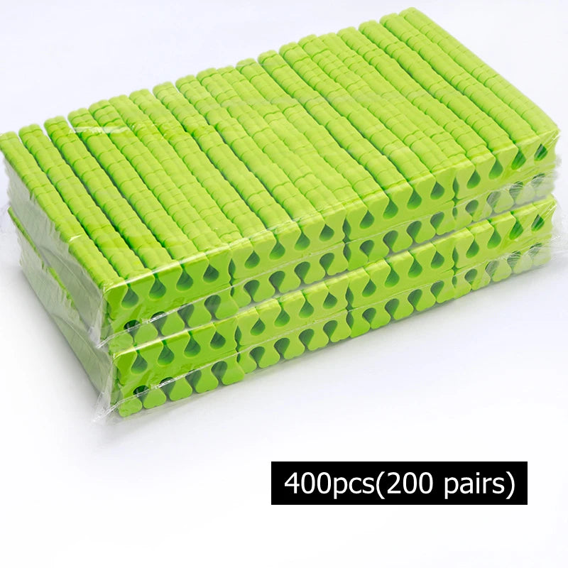 NEW Arrivals 200/400PCS Set Nail Art Toes Separators Soft Sponge Fingers Foot Gel UV Polish Coating Painting Manicure Pedicure Tools Foam Women Cosmetic Accessories Manicure Pedicure Supplies