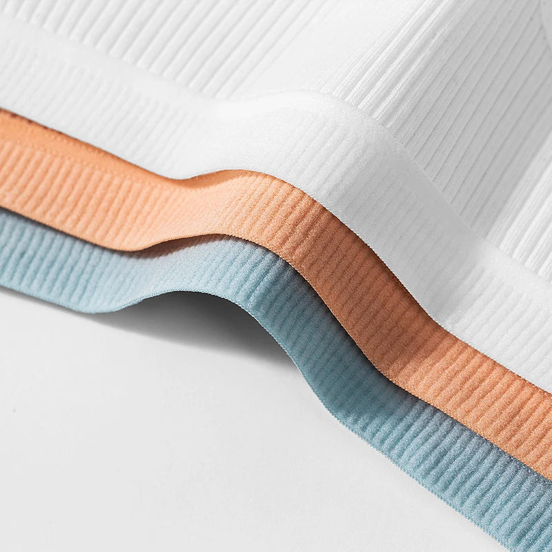10PCS/Set Striped Women's Panties Breathable Underwear Cotton Female Thongs Sexy Lingerie Soft Cozy G-Strings Sports Tanges