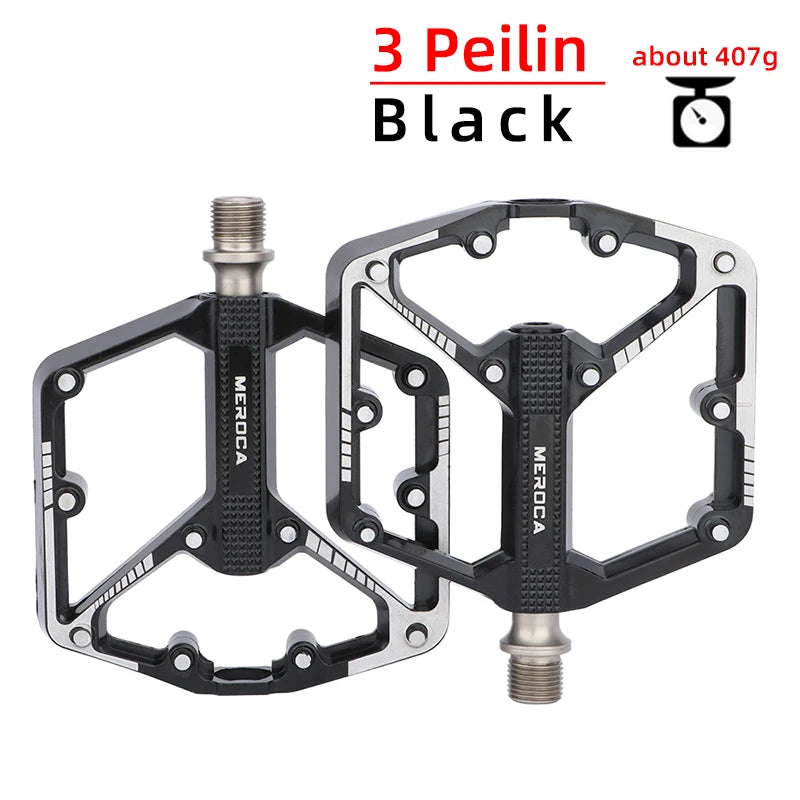 NEW Arrivals Ultralight Sealed Bearing Pedal Non-Slip Al Alloy Multi Specification Plating/Black Use for MTB BMX Road Bike about 410g Professional Pedals Bicycle Parts Accessories Sports Supplies