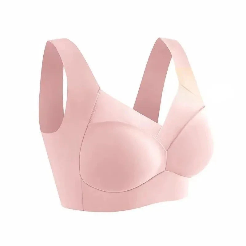 NEW Arrivals L(50KG) -6XL(110KG) Top Quality Ice Silk Seamless Sport Bra Gather Prevent Sagging Underwear No Steel Ring Comfortable Large Size Bra Sexy Vest Bralette Chubby Ladies Underwear