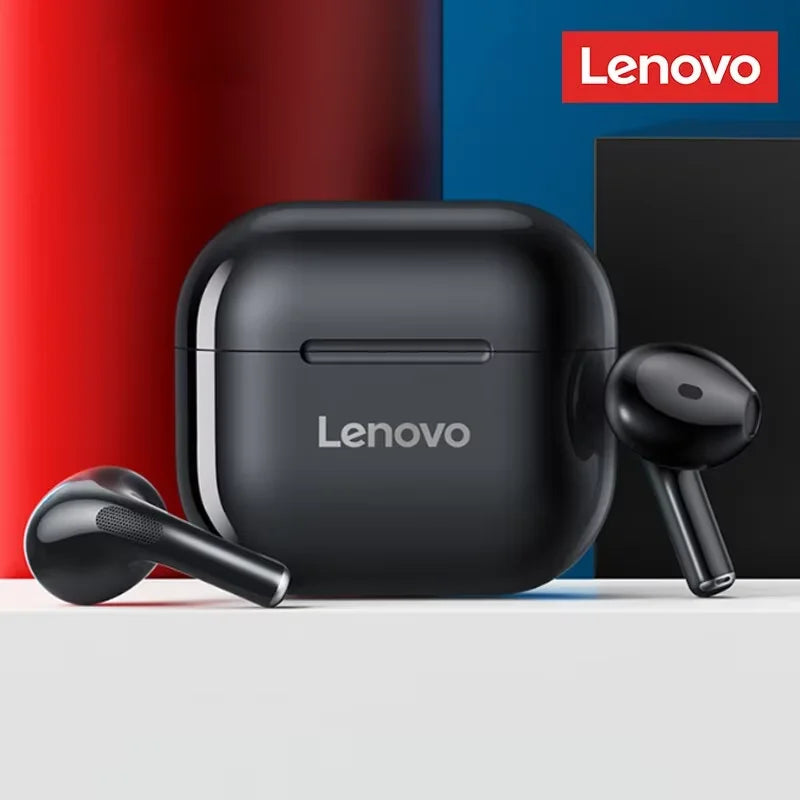 NEW 100% Original Lenovo Wireless LP40 NEW Bluetooth V5.0 Earphones Anti-Sweat Lightweight Headphones Compatible With Smart Phone Laptop Computer Earbuds 2 Drivers with Microphone Electronic Supplies