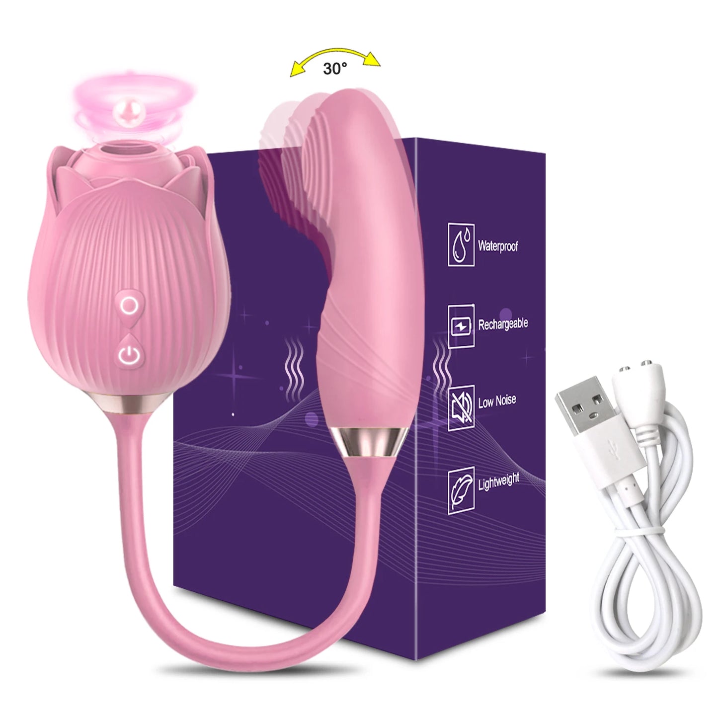 NEW Arrivals Sucking Vibrator for Women Masturbation Vagina Patting Clit Stimulator G Spot Rose-Dildo Vibrating Female Masturbator Massage Adult Sex Toys Supplies