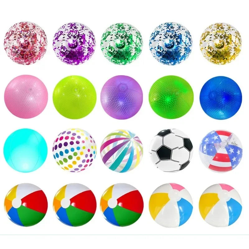 NEW Arrivals 40cm Inflatable Beach Volleyball Durable Not Easily Broken Bouncy Ball Pool Party Seaside Outdoor Activities Children Camp Swimming Pool Beach Water Balls