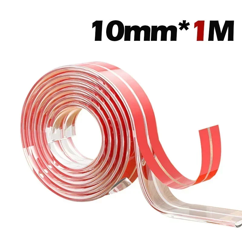NEW Arrivals 1OPCS Corner Guards Set + 3M Transparent PVC Baby Protection Strip with Double-Sided Tape Anti-Bumb Kid Safety Table Edge Furniture Guard Corner L Protectors