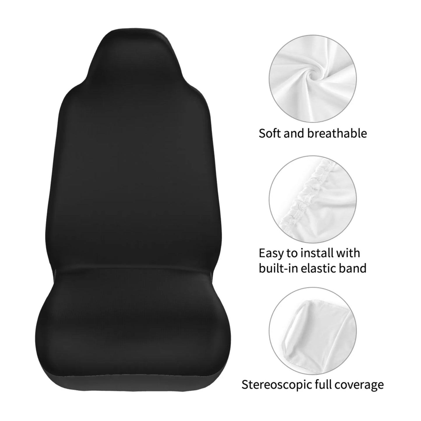 Car Seat Covers Pride Gay LGBT Sign Culture Rainbow Love Set of 2 Auto Accessories Protectors Car Decor Universal Truck SUV