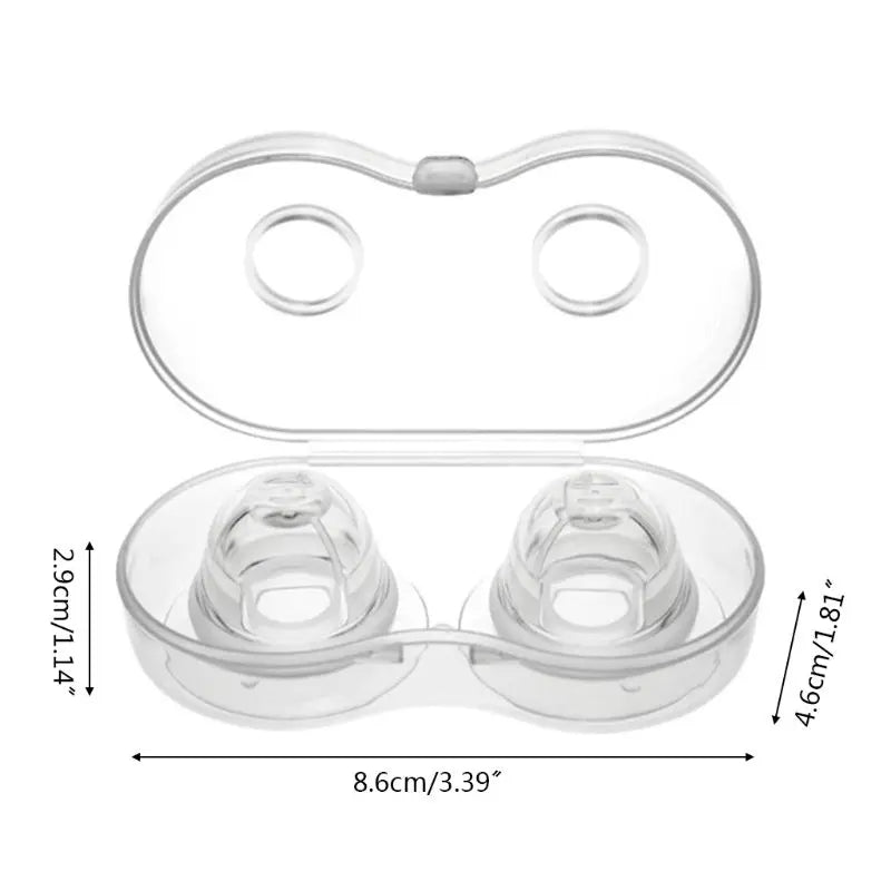 NEW Arrivals 1 Pair Silicone Women Maternity Nipple Corrector Painless Nipple Sucker Puller Aspirator for Correction Flat Inverted Nipples Female