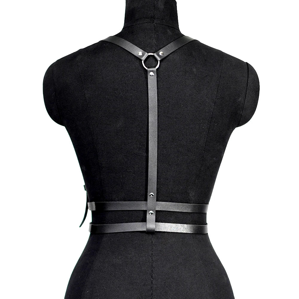 Fashion Harness belt Harness Corset Leather Lingerie Bondage Lingerie Body Harness Fetish Clothing Gothic Suspenders for Women