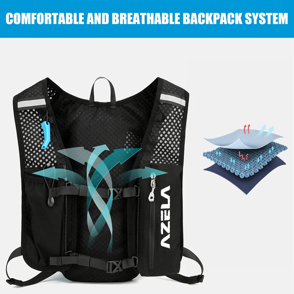 NEW Arrivals 5L Lightweight Running Backpack Hydration Vest Running Bag Suitable for Bicycle Marathon Hiking Ultra-Light and Portable Bag Sports Supplies