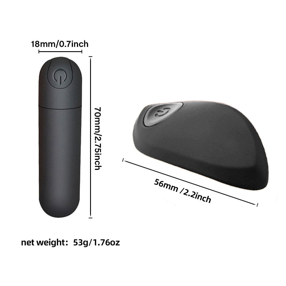 Vibrating Remote Control Powerful Mini Bullet 10 Modes for Women Clitoris Stimulator Dildo Adult Sex Toy Anal Massage Vibrator