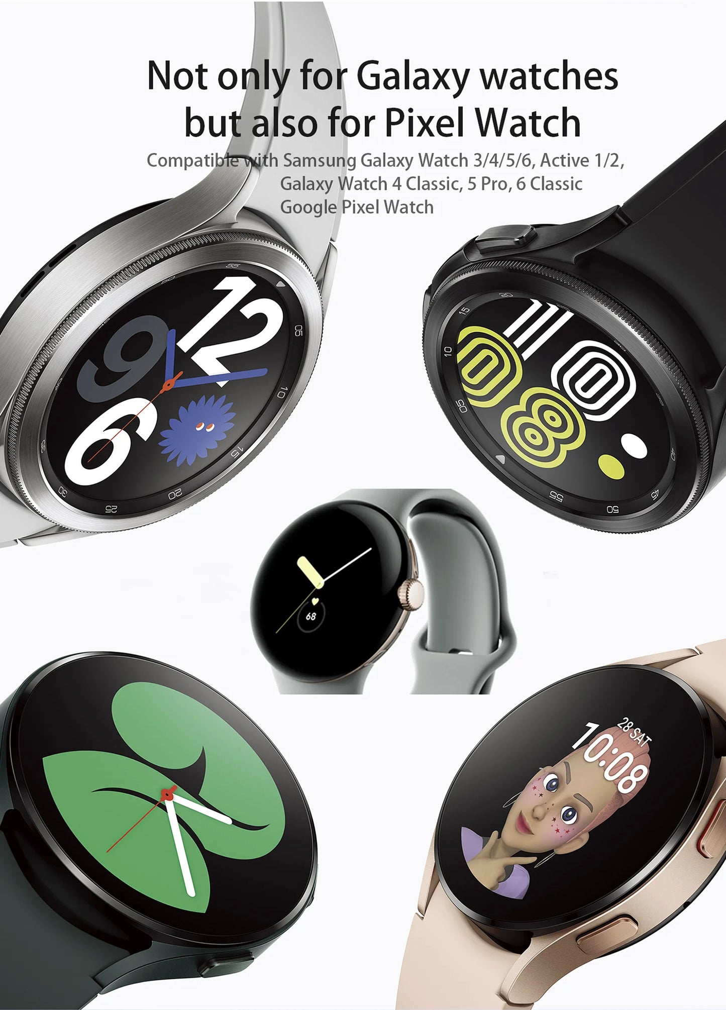 Wireless Samsung Charger Power Bank 1200mah for Galaxy7 Compatible with Galaxy Watch 3/4/5/6/7/Active 1/2+Google Pixel Watch