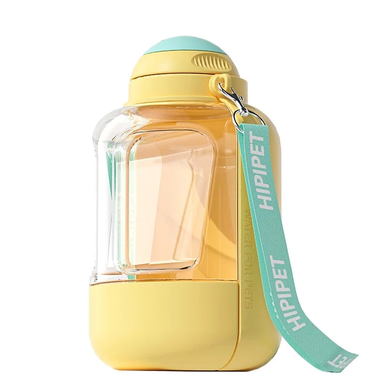 New Dog Ton Ton 1500ML Large Capacity Pet Outdoor Travel Hiking Running Drinking Pot Cat Water Dispenser Portable Cup Water and Food Integrated Bowl Pets Supplies
