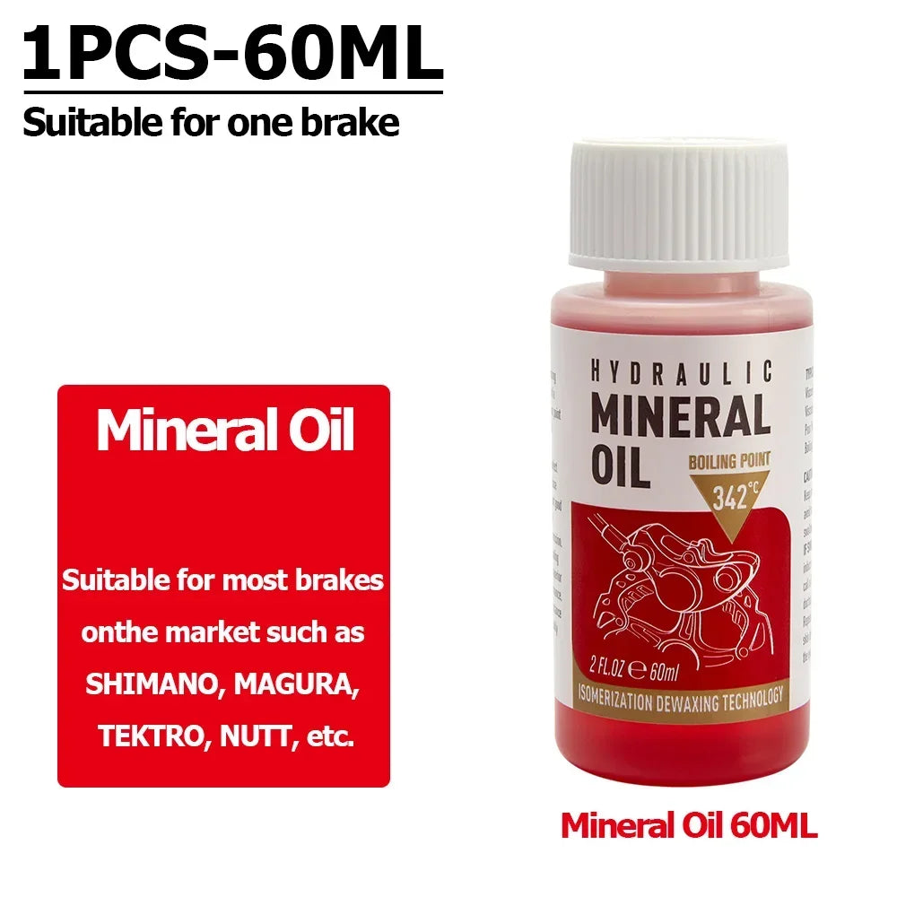 NEW Bicycle Brake Mineral Oil, Bicycle Hydraulic Disc Brake Oil Bleed Kit ,Mineral Oil Shimano MTB Road Racing Bike Brake Repair Tools Set Bicycle Parts Spares Accessories