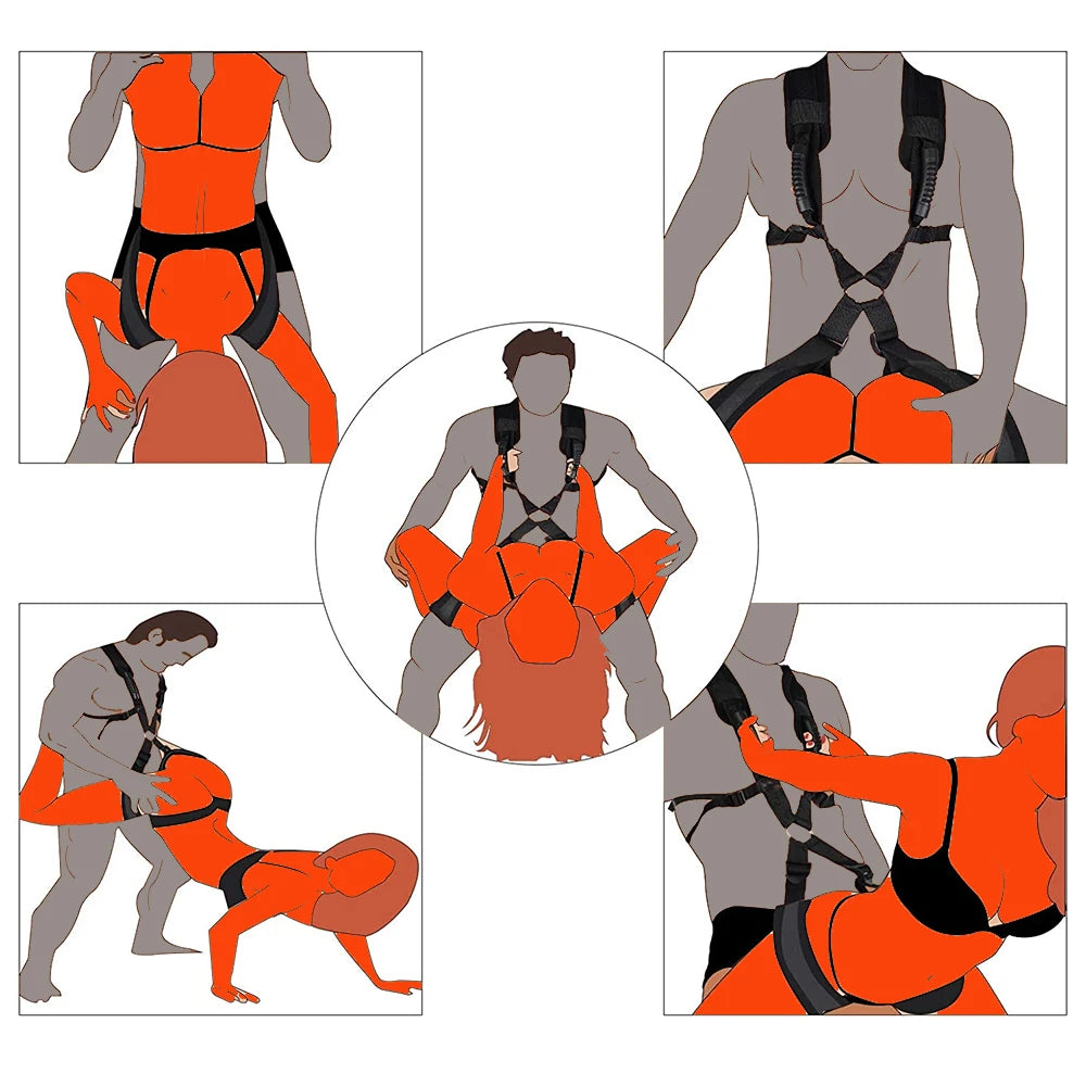 Adult Games Bondage Handcuffs Ankle Set Sex Swing Toys For Women Couple Slave Restraints Erotic Sexual Harness Chastity Sex Shop