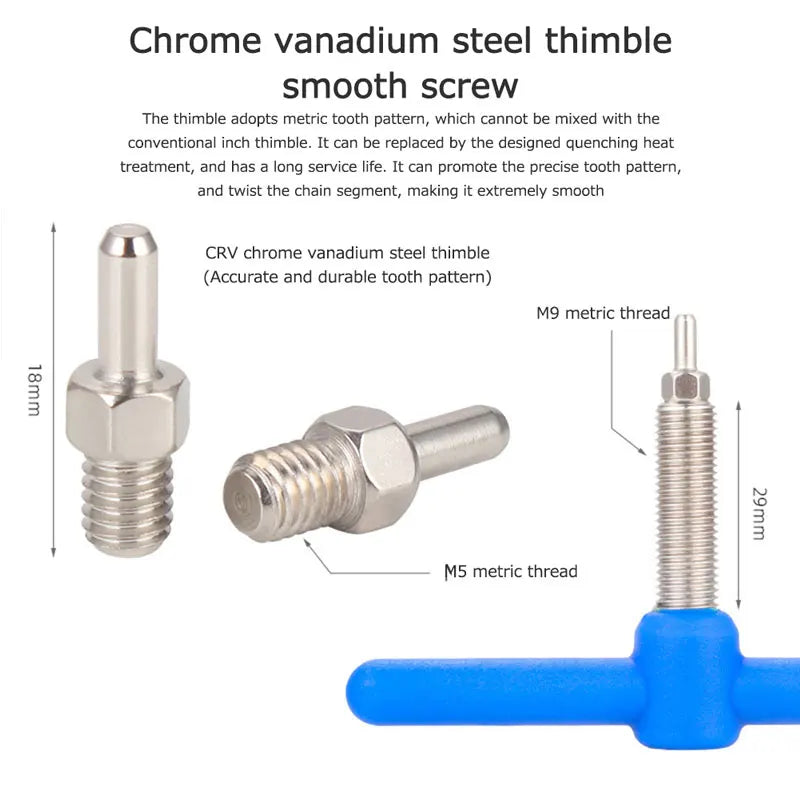 NEW Blue Bicycle Chain Cutter Removal Tool High Carbon Steel Cycling Link Breaker Splitter Mountain Road Bike Repair Tools