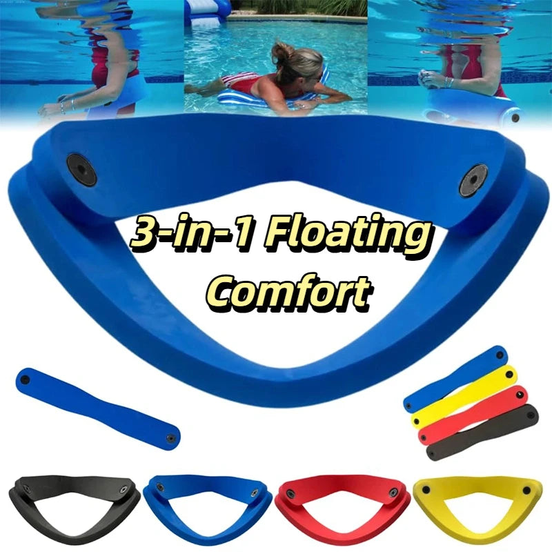 NEW 4 Colors 3in1 Grand Float-n-Fold Children Floating Chair Safe Civilized Water Lounge Chair Pliable Folding Beach Camping Home Water Pool Accessories